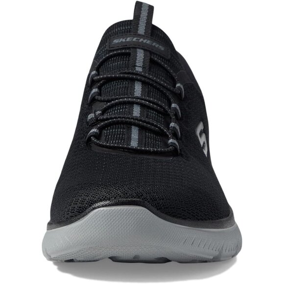 🆕 Men Black Hands Free Slip-ins Summits  Heel Pillow Vegan High Range Sneaker - Picture 7 of 7